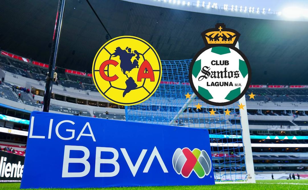 América y Santos se enfrentan en el estadio Azteca / Foto: Especiales