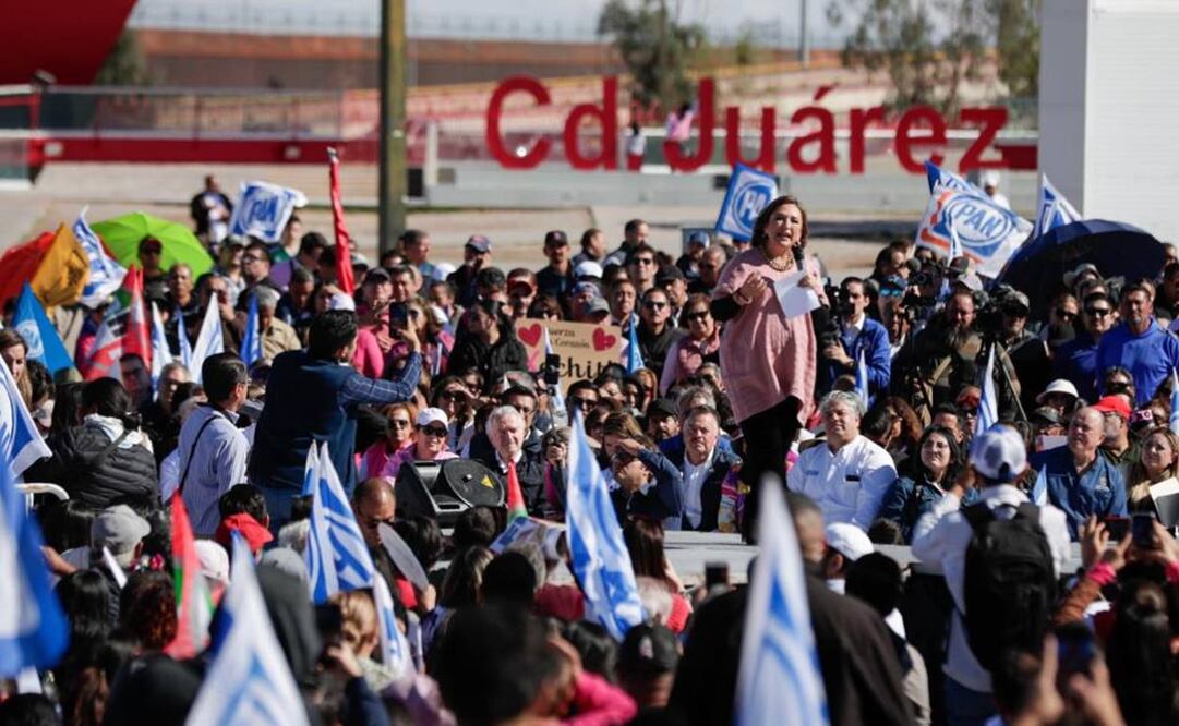 Xóchitl Gálvez arranca campaña en Ciudad Juárez / Foto: Diego Simón Sánchez. EL UNIVERSAL
