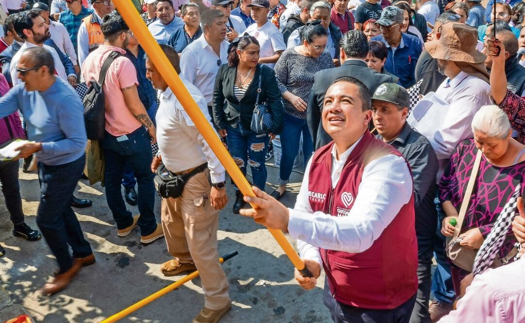 Jeancarlo Lozano encabezó el inicio del sendero seguro. Foto: Especial