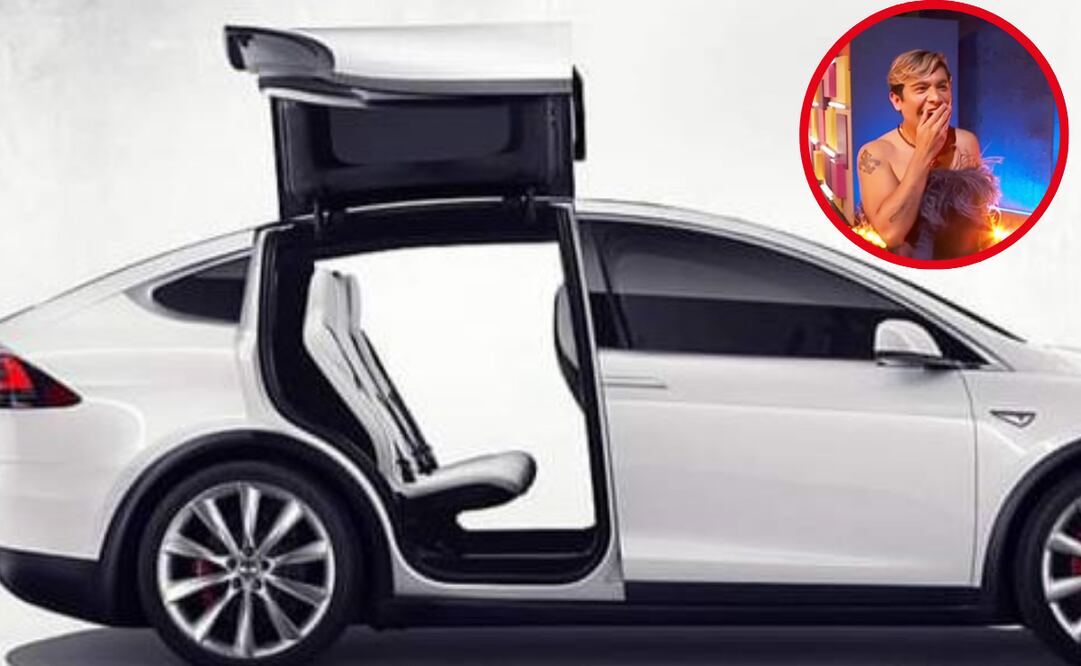 El lujoso auto en el que Ricardo Peralta dejó La Casa de los Famosos. Foto: Redes sociales