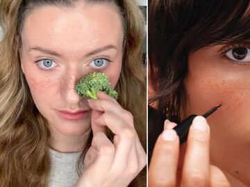 Broccoli freckles: la nueva tendencia de dibujar pecas con brócoli
