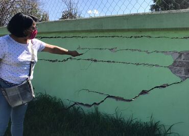 Piden peritaje y reparación de daños causados desde el sismo de 2017 en primaria de Nextlalpan