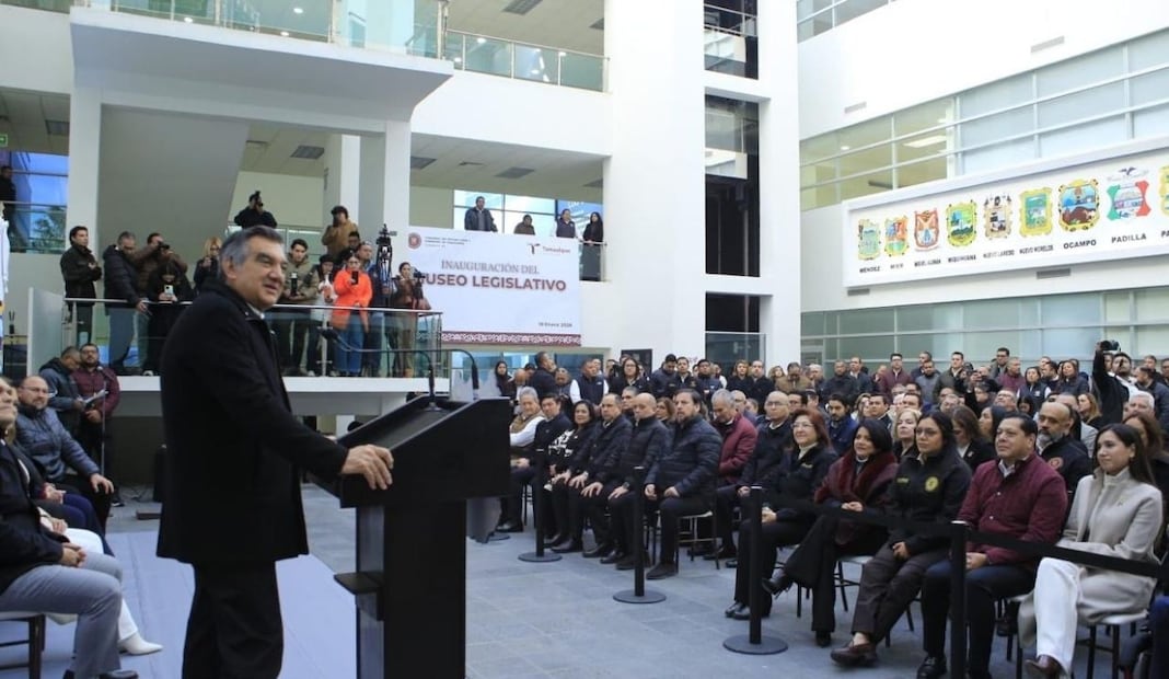 Américo Villarreal destaca baja de delitos en Tamaulipas; llama a mantener la unidad. Foto: Especial