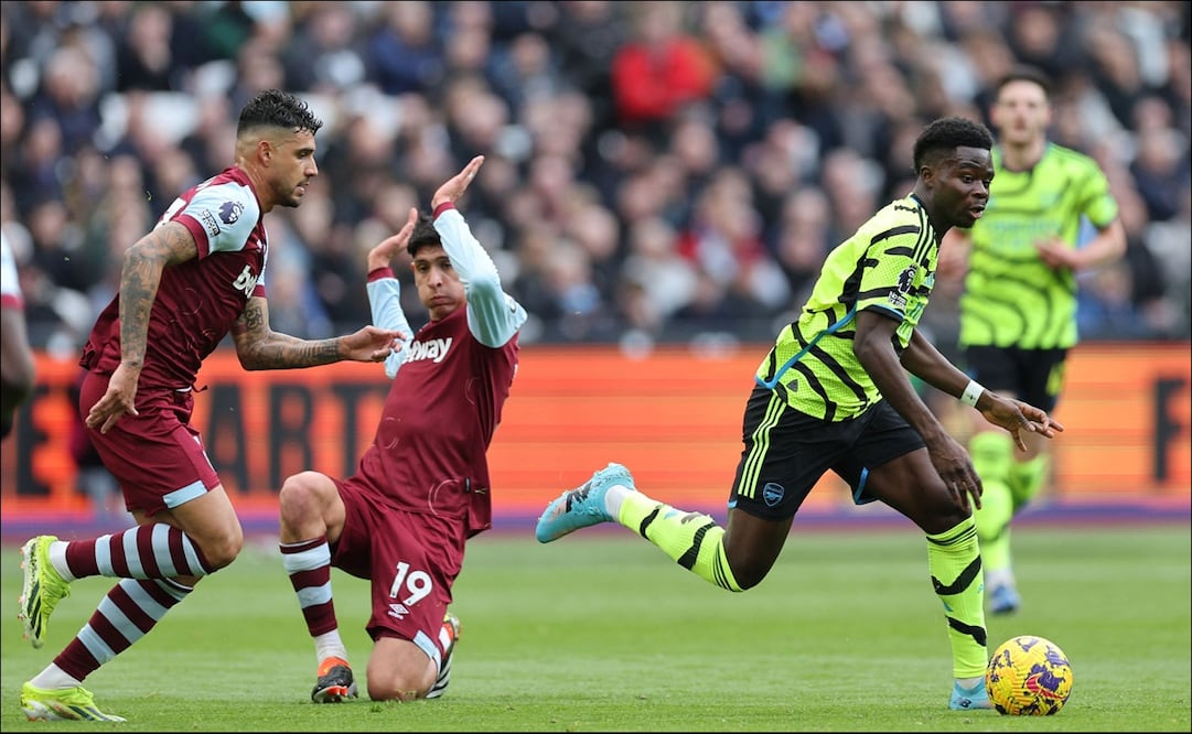 Arsenal aplasta y humilla al West Ham de Edson Álvarez en la Premier League - Foto: AFP
