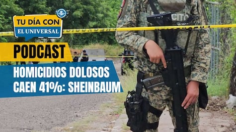 Homicidios dolosos, 35 menos cada día: Sheinbaum