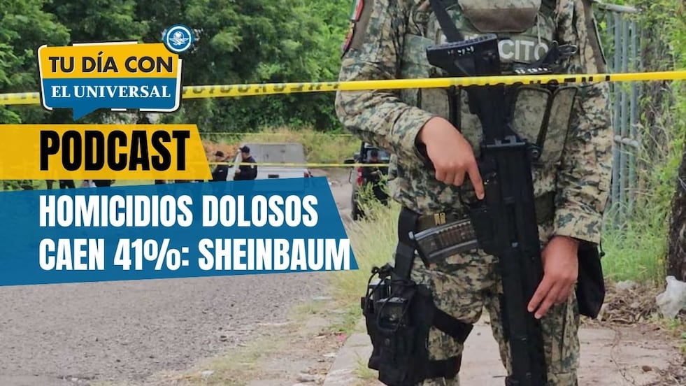 Homicidios dolosos, 35 menos cada día: Sheinbaum