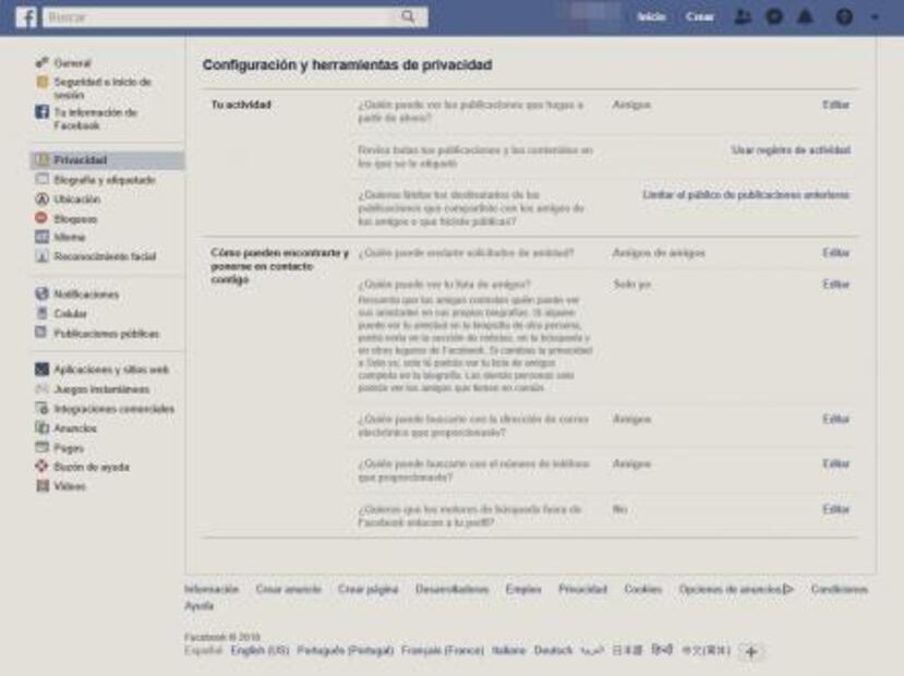Cómo proteger tu información de Facebook de los stalkers