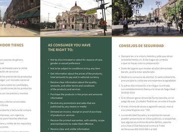 Van contra abusos en las terrazas del Zócalo