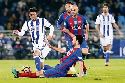 Barça sufre ante la Real