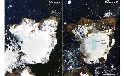 La Antártida se derrite bajo sus días más calurosos