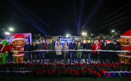 Con pistas de hielo y tobogán de nieve, Tere Jimenez inaugura la Villa Navidad 2023