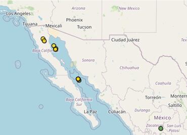 Baja California registra enjambre de sismos