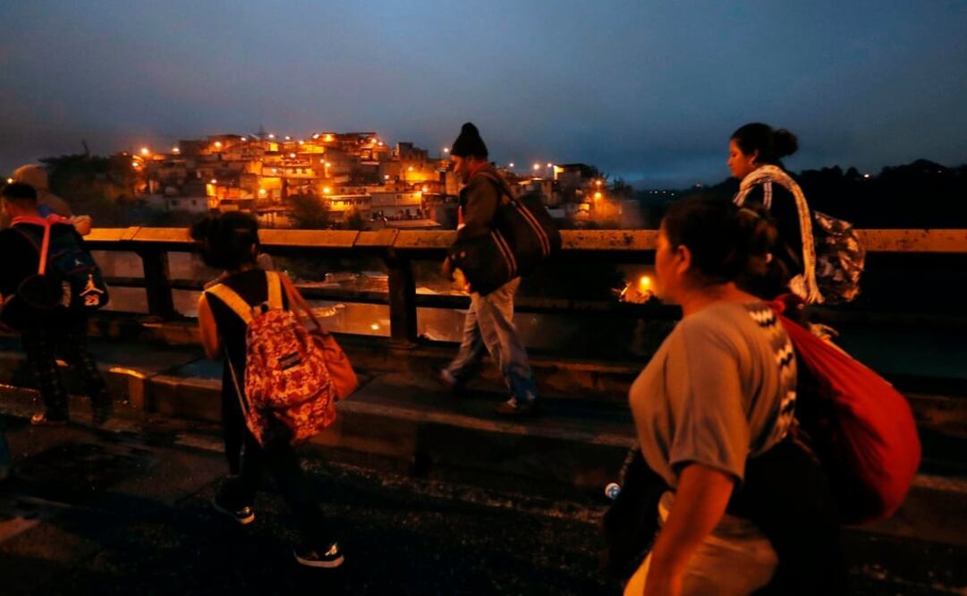Migrantes hondureños. Foto: EFE