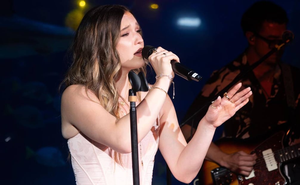 Releace Party con Mía, con motivo de su reciente lanzamiento, llamado "Lento", en el Acuario Imbursa de la Ciudad de México.
Foto: Mika Robles/Clasos.com.mx