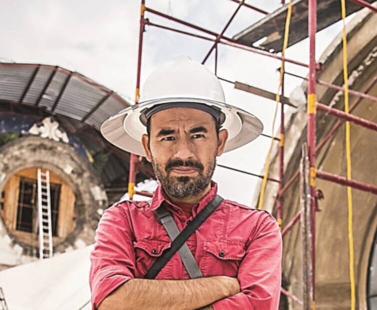 Reto de años, restaurar iglesia dañada en la CDMX