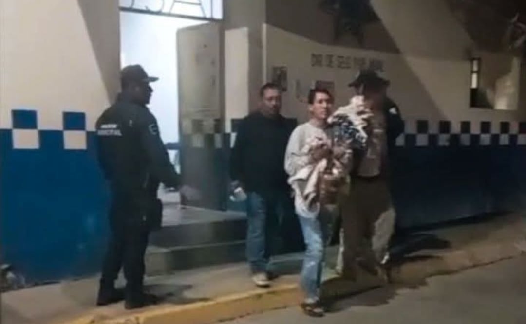 Víctimas de secuestro virtual son puestas en libertad tras ser detenidas por supuesto autosecuestro. Oaxaca. Febrero 2026. Foto: especial