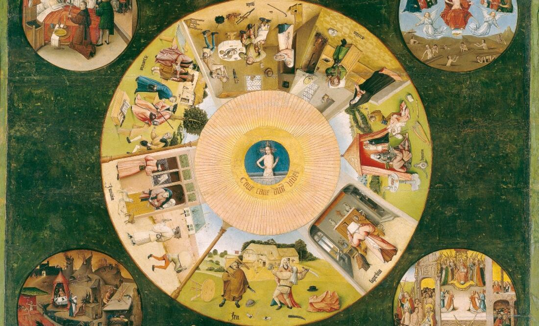 La Mesa de los pecados capitales se encuentra en el Museo del Prado, al igual que El jardín de las delicias (ESPECIAL)