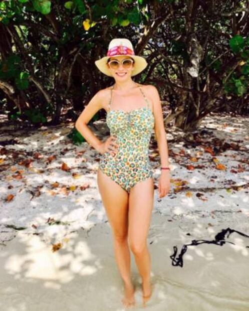 La foto de Ingrid Coronado en traje de baño