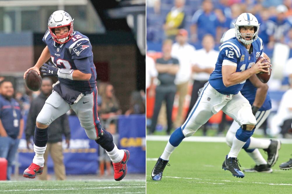 Esta noche Brady enfrenta a los Colts de Indianapolis, equipo contra el que tiene récord ganador. (MICHAEL CONROY. AP)