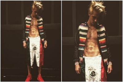 Bieber causa polémica por usar shorts con bandera de México
