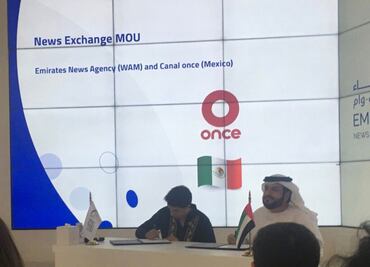 Agencia de noticias de Emiratos Árabes firma convenio de colaboración con Canal Once y medios de AL