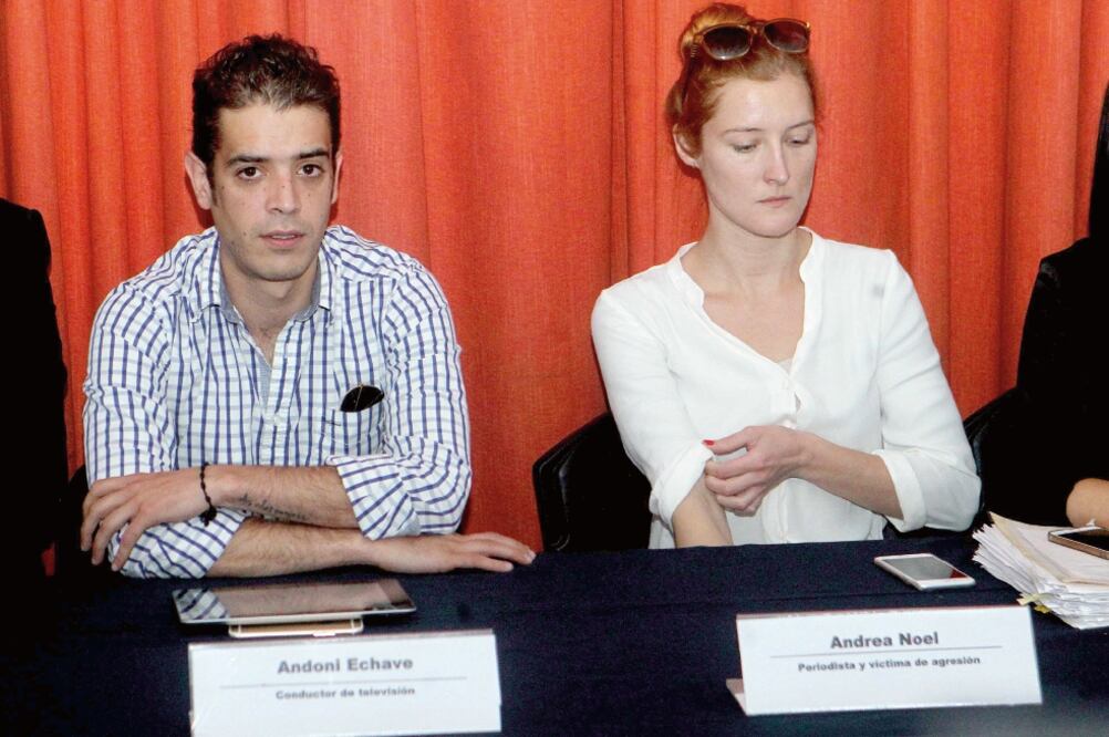 La periodista Andrea Noel desistió de la acusación contra Andoni Echave, tras la difusión de un video que demostró que él no la había agredido (ARCHIVO EL UNIVERSAL)