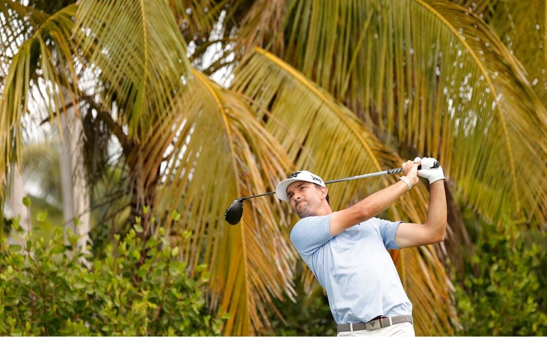 Michael Gligic, jugador de Canadá, en el Grand Reserve Golf Club - Foto: AFP