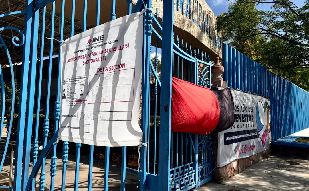 Cambian casillas por paro magisterial; escuelas cerradas obligan a reubicar domicilios en Zacatecas. Foto: Irma Mejía