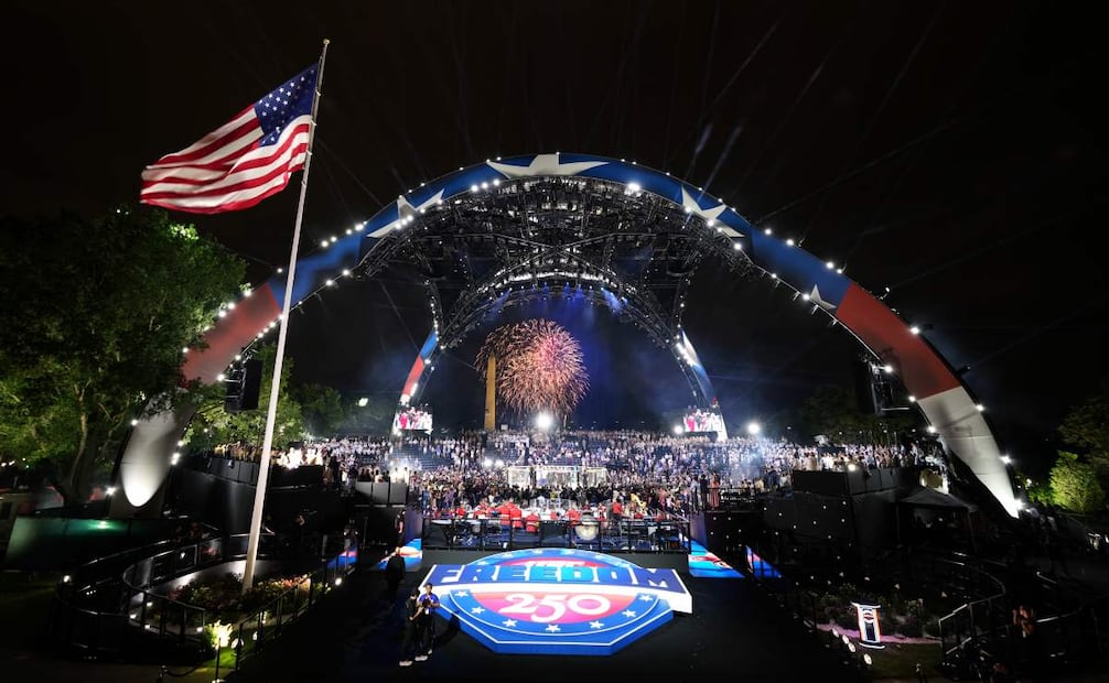 La pelea UFC Freedom 250 se lleva a cabo en la Casa Blanca el domingo 14 de junio del 2026. Foto: AP