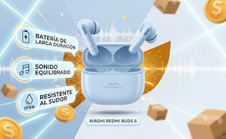 Audífonos inalámbricos Xiaomi Redmi Buds 6 por menos de 300 pesos en Amazon México; conoce sus características