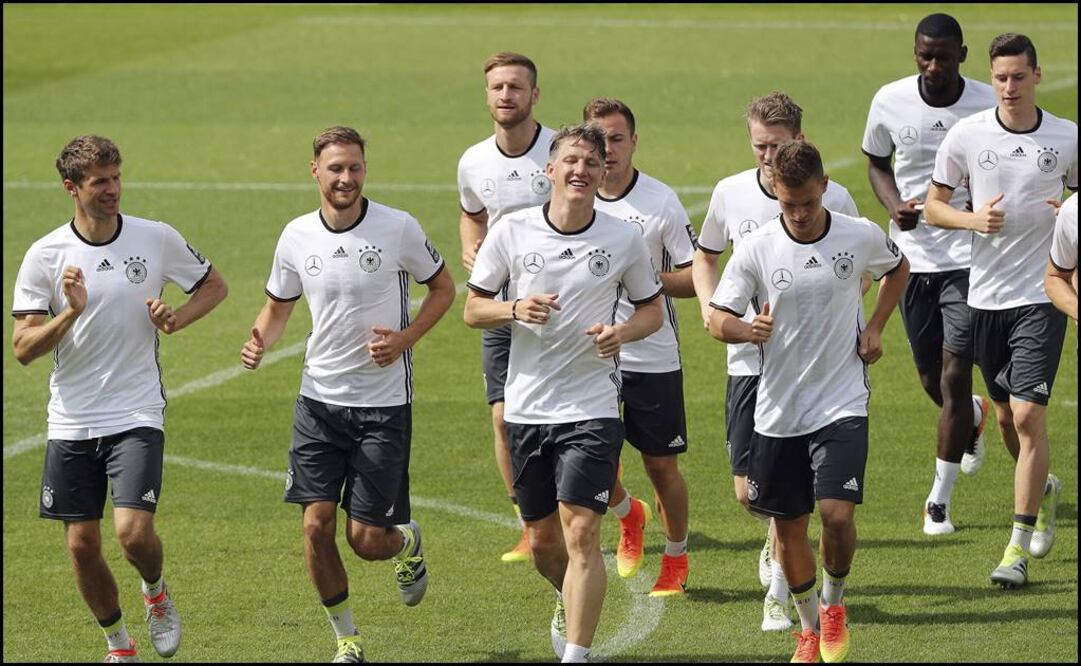 La Selección de Alemania en entrenamiento previo a la pasada Eurocopa. EFE