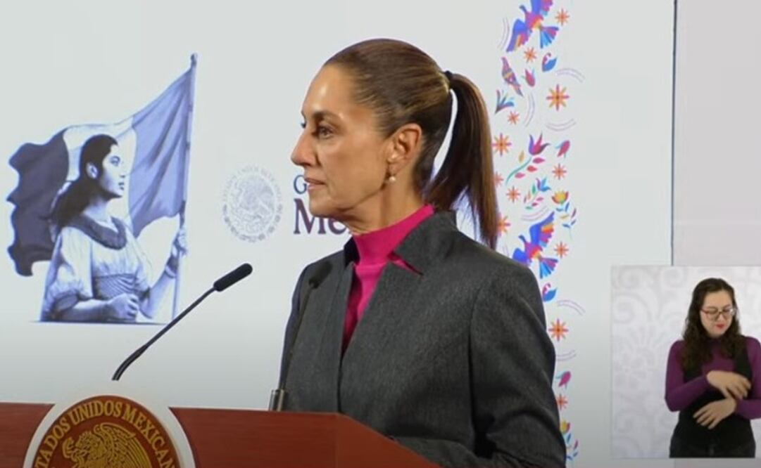 Claudia Sheinbaum durante la mañanera de este 22 de noviembre de 2024. Foto: Captura de pantalla