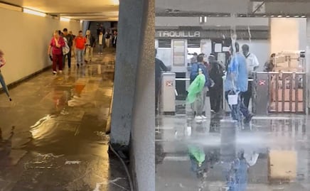 Captan cascada de agua en estación Etiopía de Línea 3 del Metro 