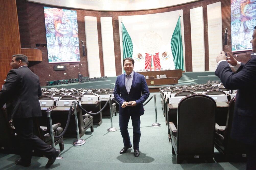 El presidente de la Jucopo, Mario Delgado (Morena), dijo que se revisarán las salidas programadas para fortalecer la diplomacia parlamentaria. (ARCHIVO EL UNIVERSAL)