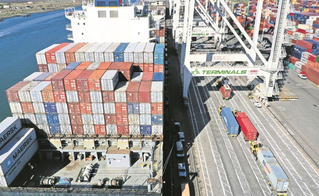 El 80% del flujo de mercancías de México se movilizó en algún momento en barco. Foto: Archivo. El Universal