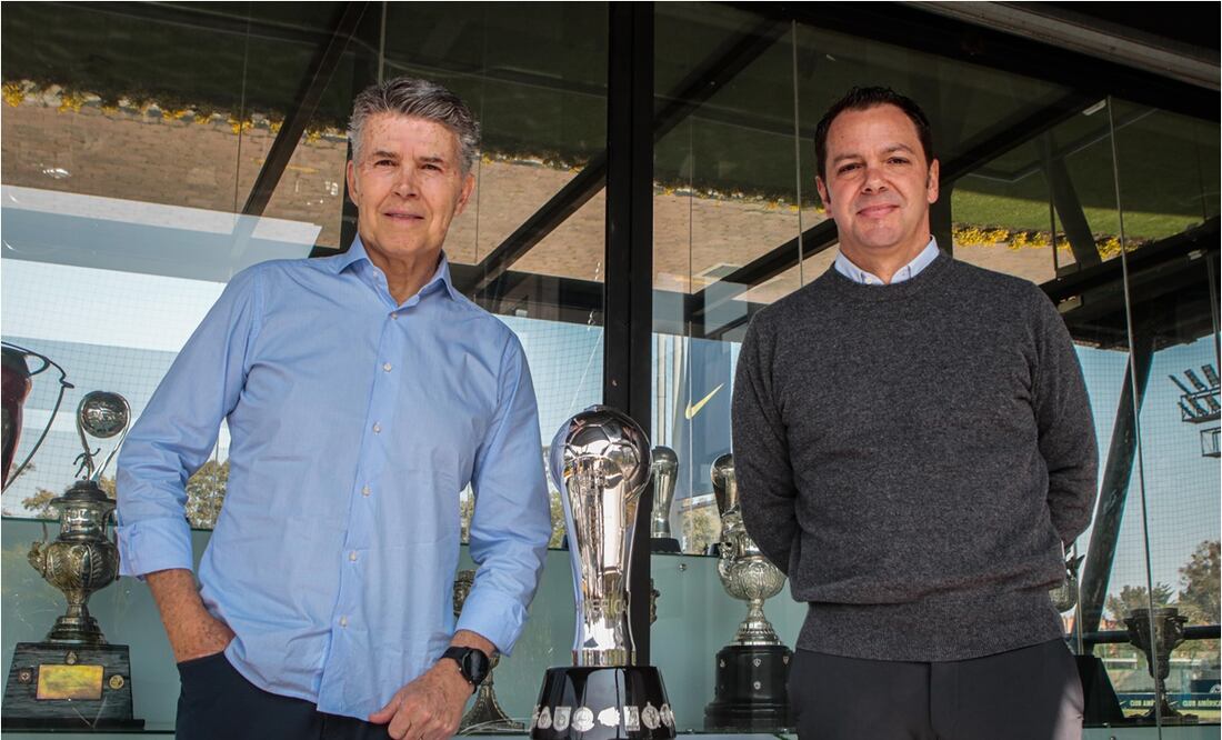 Héctor González Iñarritu y Santiago Baños, en entrevista con EL UNIVERSAL Deportes. FOTO Gabriel Pano