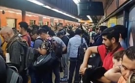 ¿Qué está pasando en la Línea 7 del Metro CDMX? Trenes detenidos y estaciones saturadas