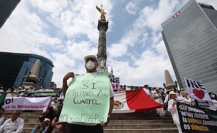 Marchan sobre Reforma hacia el Ángel en contra de la violencia en el país