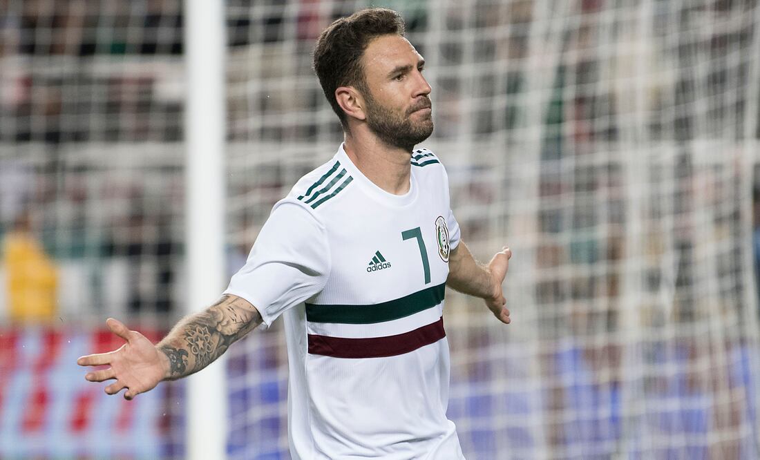 Imago7. Miguel Layun en festejando durante el partido rumbo a Rusia 2018