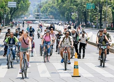 Paseo Muévete en Bici rompe récord de asistencia este domingo; participaron más de 140 mil personas