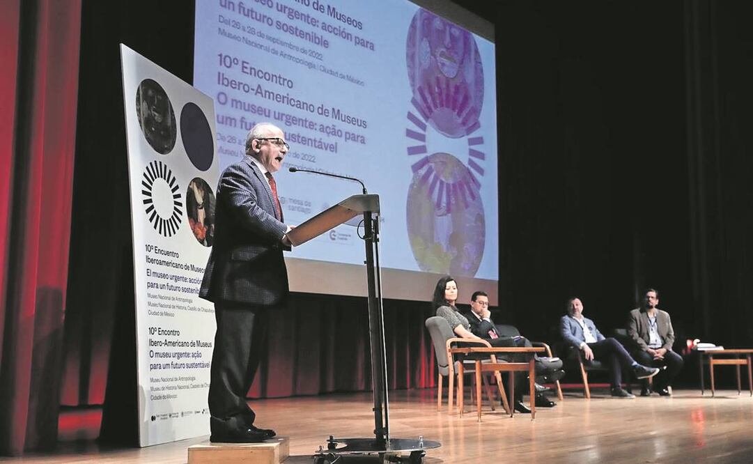 El encuentro fue inaugurado por el director general de INAH, Diego Prieto, y otros funcionarios de museos de Iberoamérica. Foto: Diego Simón/EL UNIVERSAL