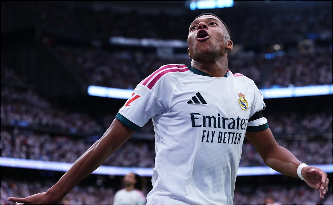 FOTO: AP - Mbappé y Bellingham brillan en la goleada del Real Madrid ante Málaga