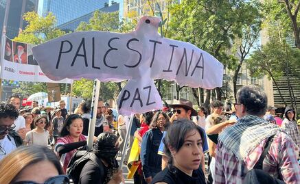 Al grito de “¡Palestina libre!”, cientos marchan desde el Ángel de la Independencia a favor del país de Medio Oriente