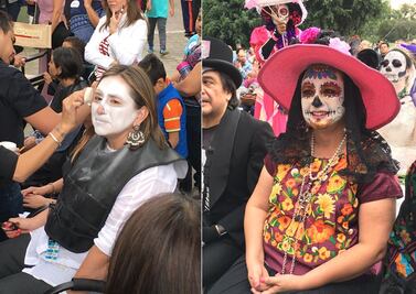 Xóchitl Gálvez se disfraza para La Catrina Fest