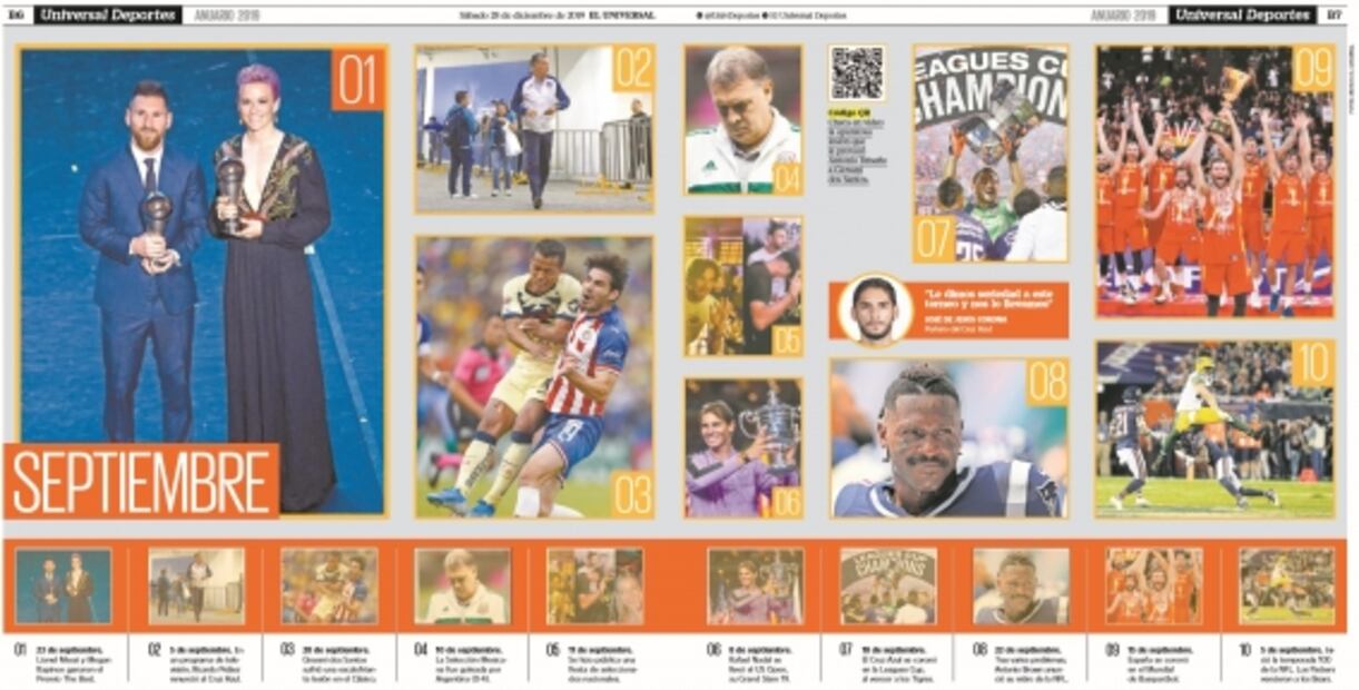 Anuario El UNIVERSAL Deportes: Lo mejor del mes de septiembre