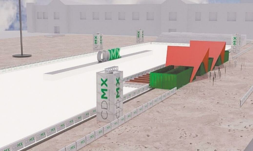 Así es la nueva pista de patinaje, sin hielo, en la CDMX