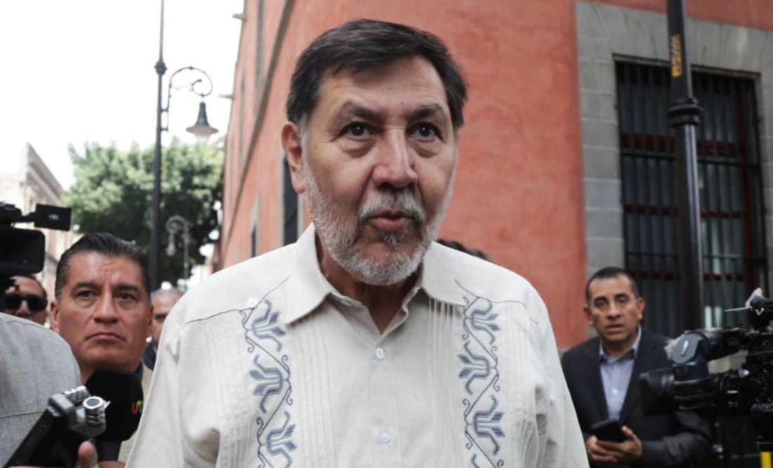 Gerardo Fernández Noroña, presidente del Senado, en sesión plenaria de Morena (28/08/25) Foto: Carlos Mejía/EL UNIVERSAL