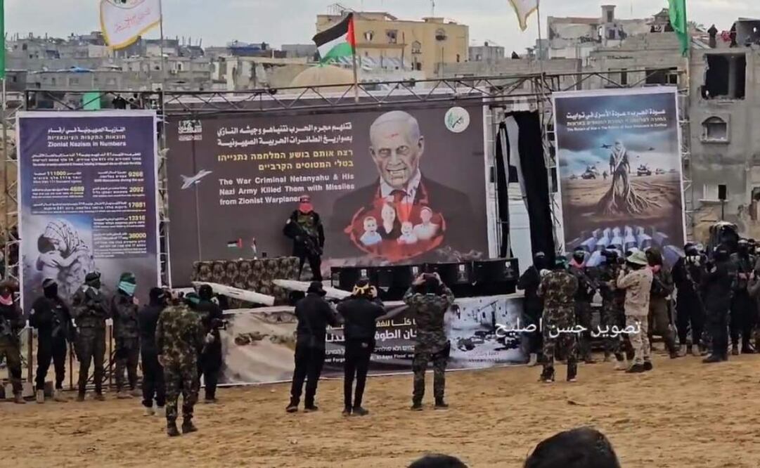 Israel identifica los restos de los niños Kfir y Ariel Bibas, entregados por Hamas; tercer cadáver no es el de su madre, Shiri, 20 de febrero de 2025. Foto: X @GuajeSalvaje