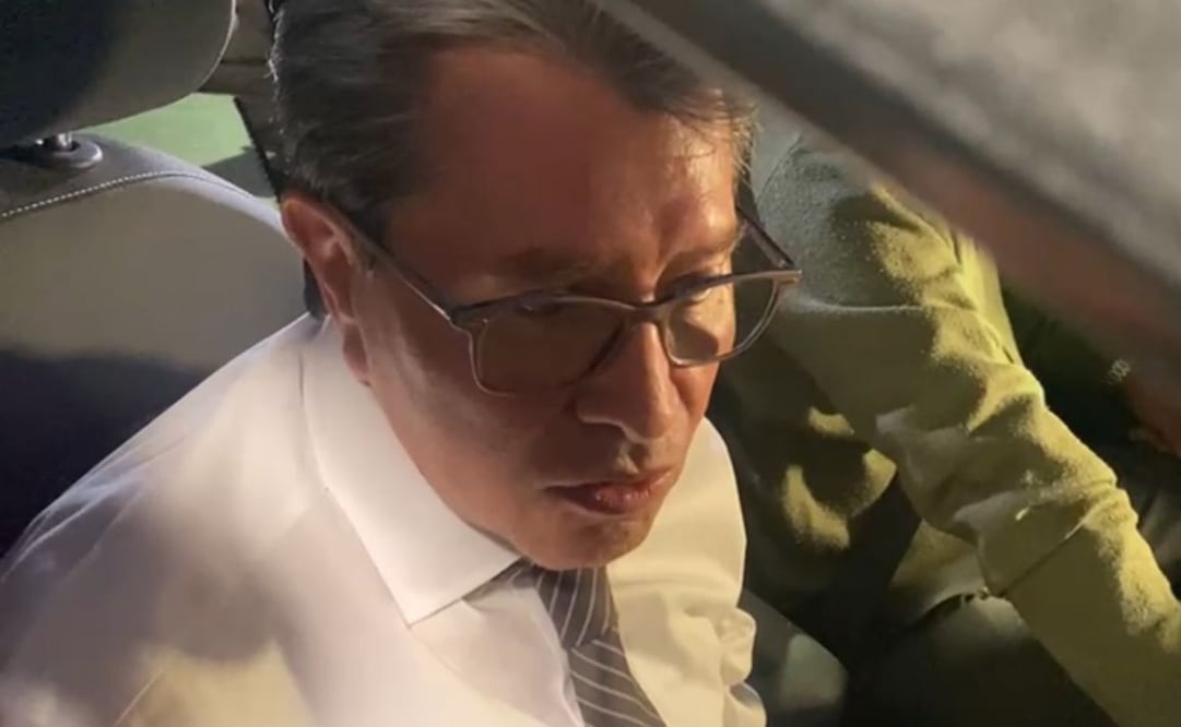 El coordinador de Morena en San Lázaro, Ricardo Monreal, durante su llegada a Palacio Nacional este martes 3 de marzo de 2026. Foto: Salvador Corona/ EL UNIVERSAL