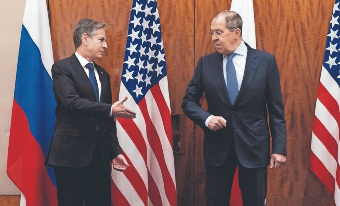 Antony Blinken, y Serguéi Lavrov.  Foto: Archivo/EL UNIVERSAL